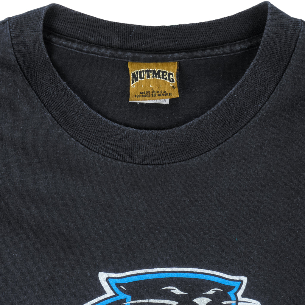 NFL (Nutmeg) - Carolina Panthers The Newest Expansion Team T-Shirt 1993 Large Vintage Retro Football