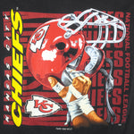 NFL (Logo 7) - Kansas City Chiefs Helmet T-Shirt 1996 Large Vintage Retro