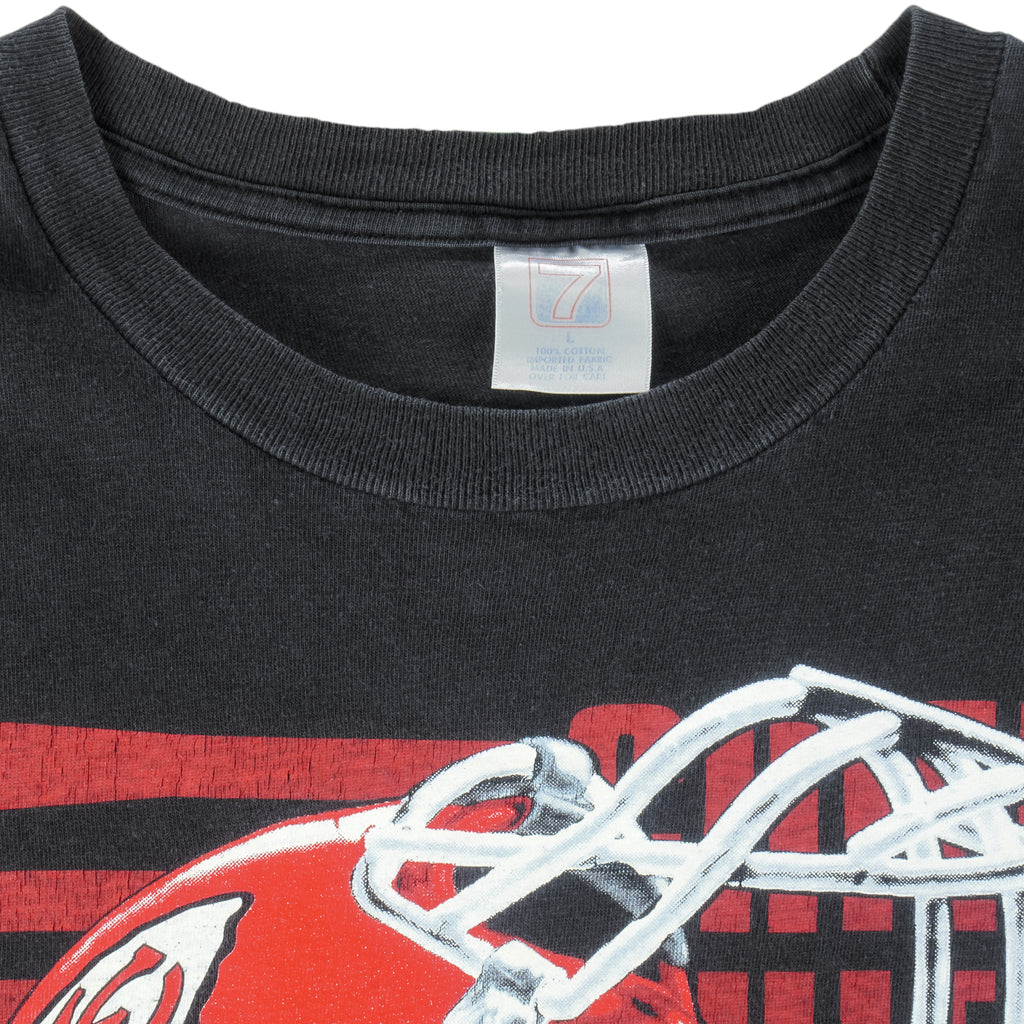 NFL (Logo 7) - Kansas City Chiefs Helmet T-Shirt 1996 Large Vintage Retro