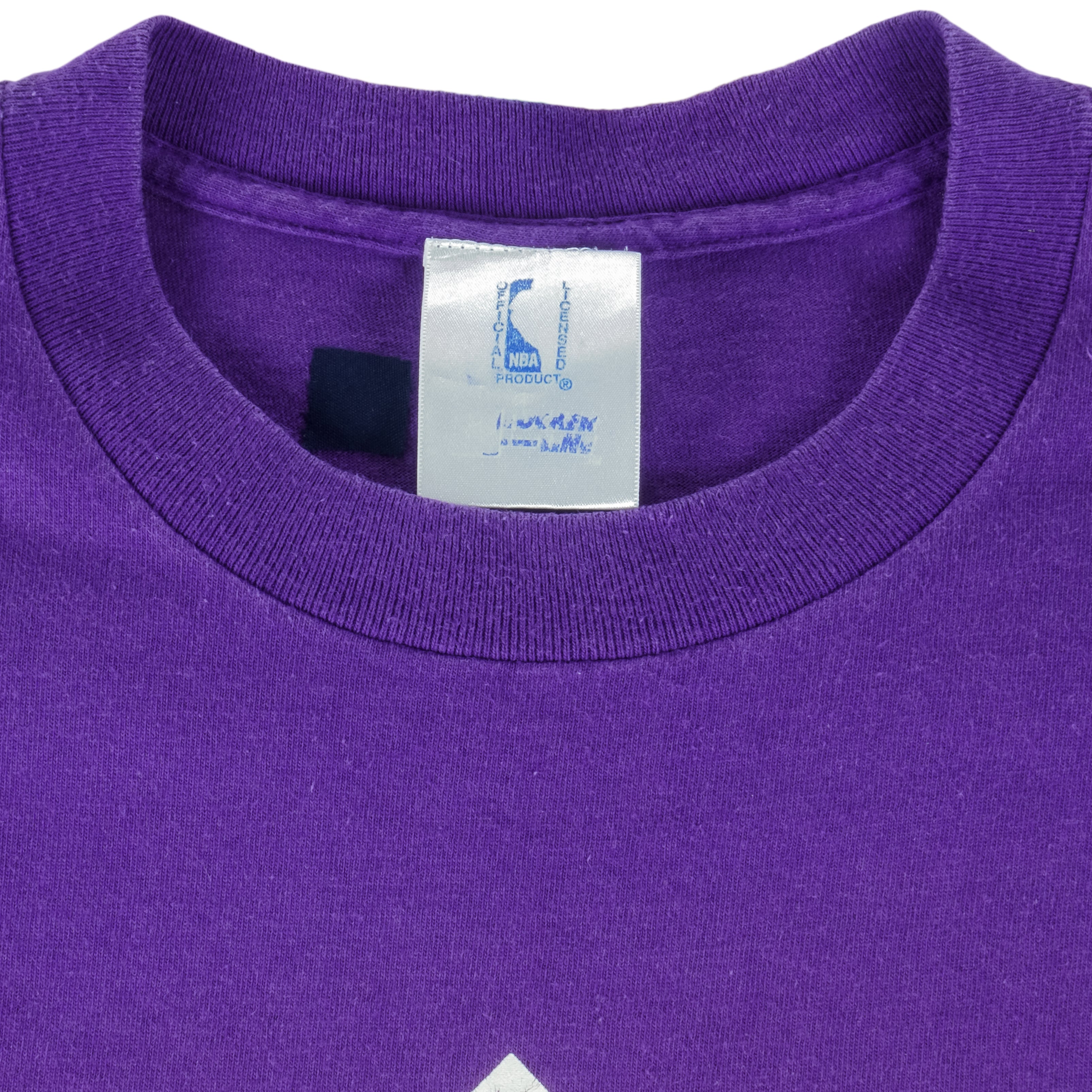 NBA (Locker Line) - Los Angeles Lakers Single Stitch T-Shirt 1990s Large
