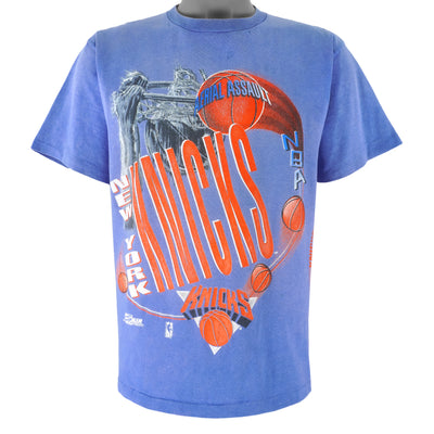 NBA (Salem) - New York Knicks Aerial Assault T-Shirt 1990s Large