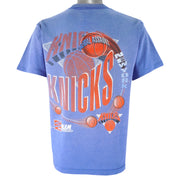 NBA (Salem) - New York Knicks Aerial Assault T-Shirt 1990s Large Vintage Retro Basketball