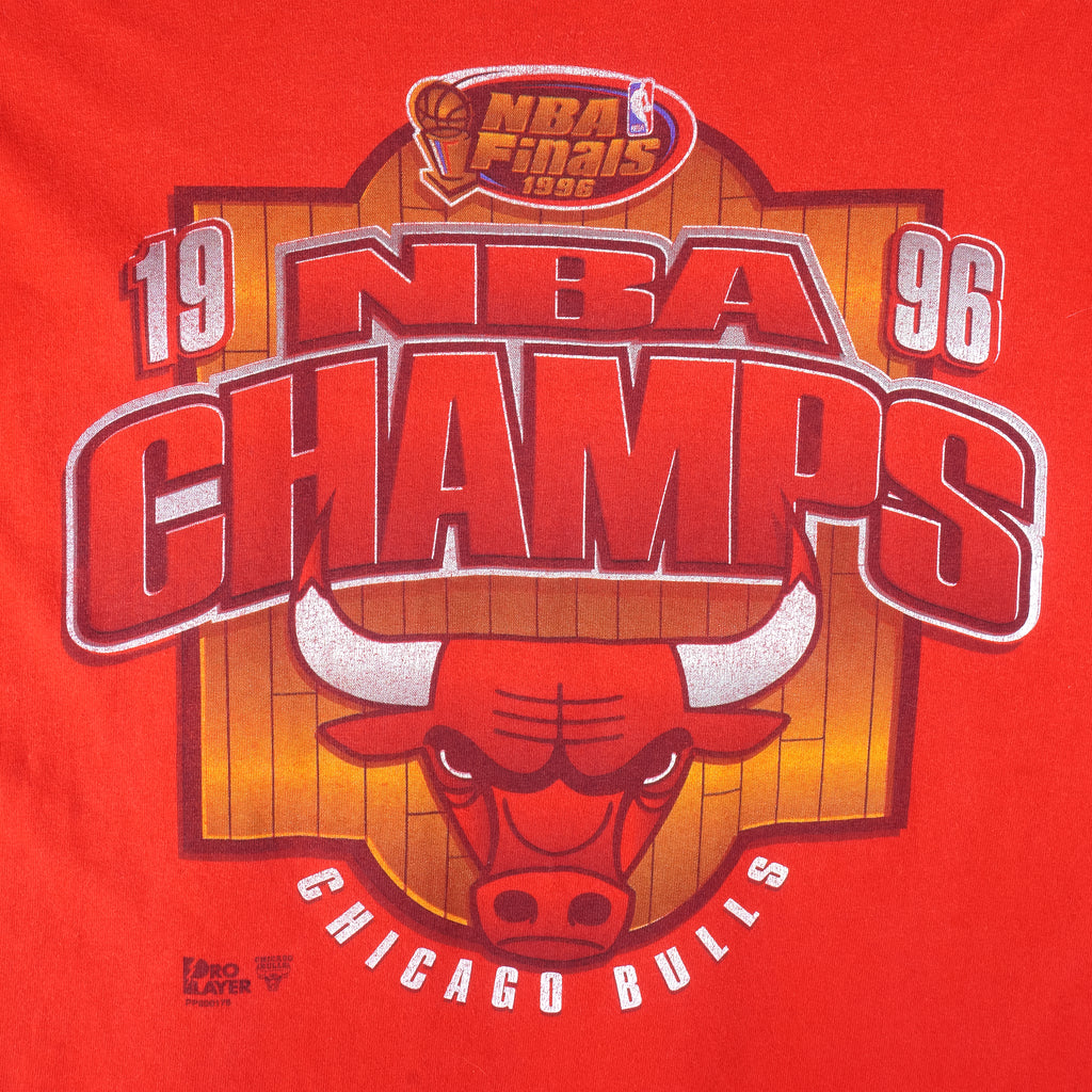 NBA (Artex) - Chicago Bulls Single Stitch T-Shirt 1996 Large Vintage Retro Basketball