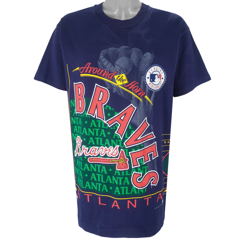 MLB - Atlanta Braves World Series Champions T-Shirt 1992 X-Large Vintage Retro Baseball