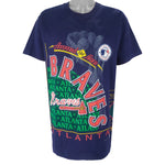 MLB - Atlanta Braves World Series Champions T-Shirt 1992 X-Large Vintage Retro Baseball