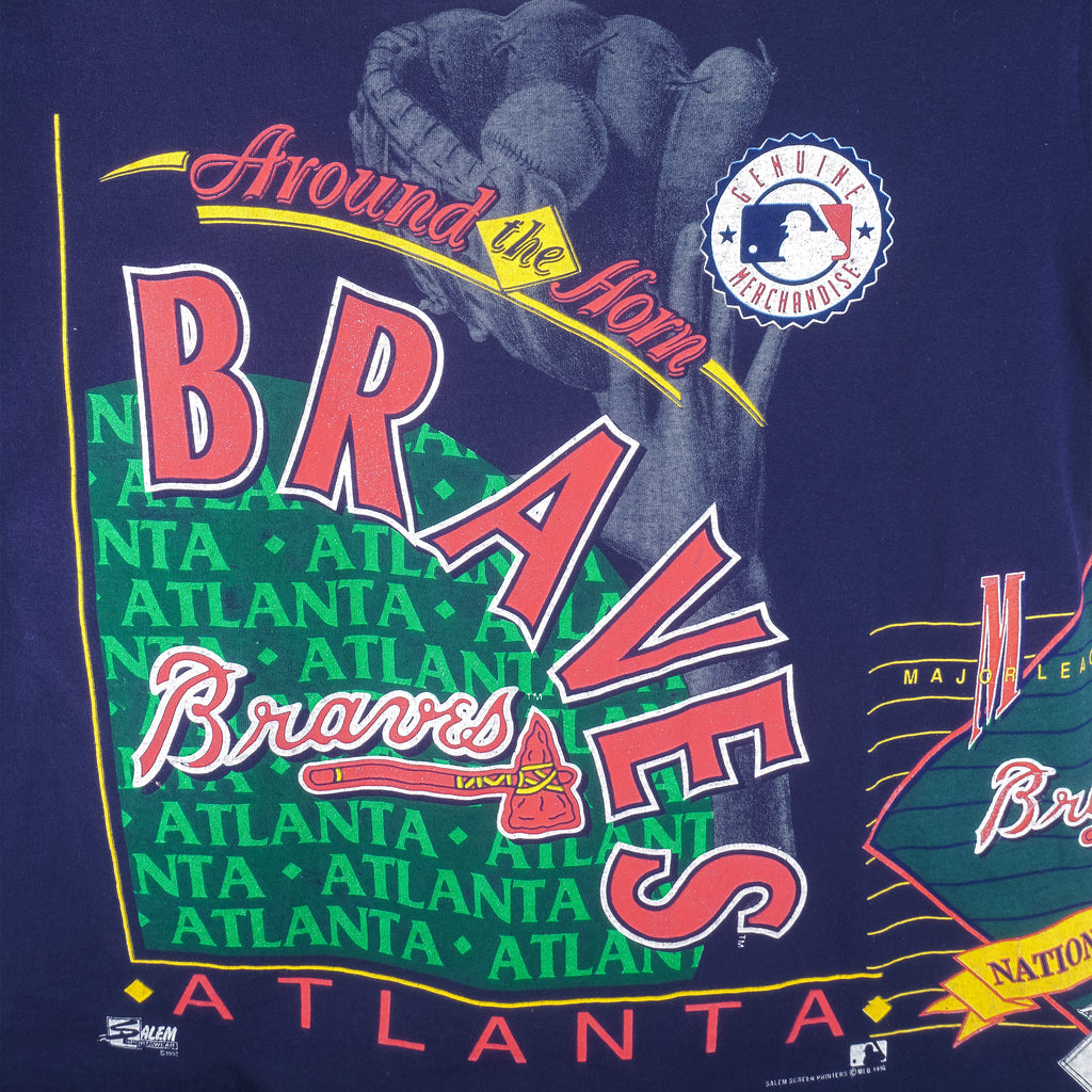 MLB - Atlanta Braves World Series Champions T-Shirt 1992 X-Large Vintage Retro Baseball