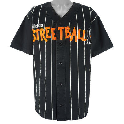 Adidas - Streetball Embroidered Button-up Jersey 1990s Large