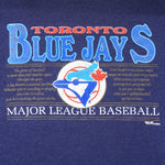 MLB (Ravens Athletic) - Toronto Blue Jays The Game Of Baseball T-Shirt 1990s Large Vintage Retro