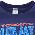 MLB (Ravens Athletic) - Toronto Blue Jays The Game Of Baseball T-Shirt 1990s Large Vintage Retro