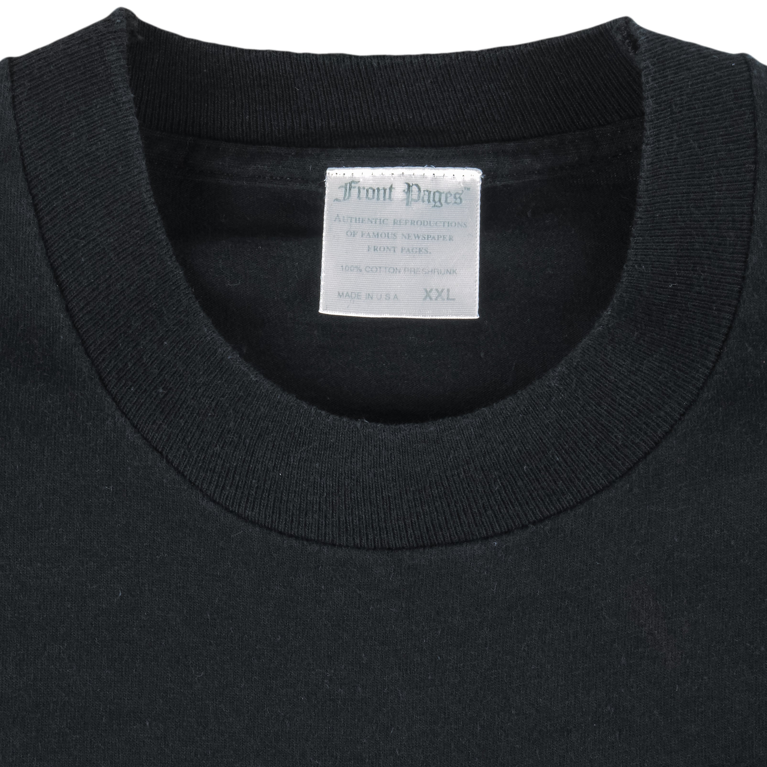 NBA (Front Pages) - Chicago Bulls 6 Time Champions T-Shirt 1998 XX-Large Vintage Retro Basketball