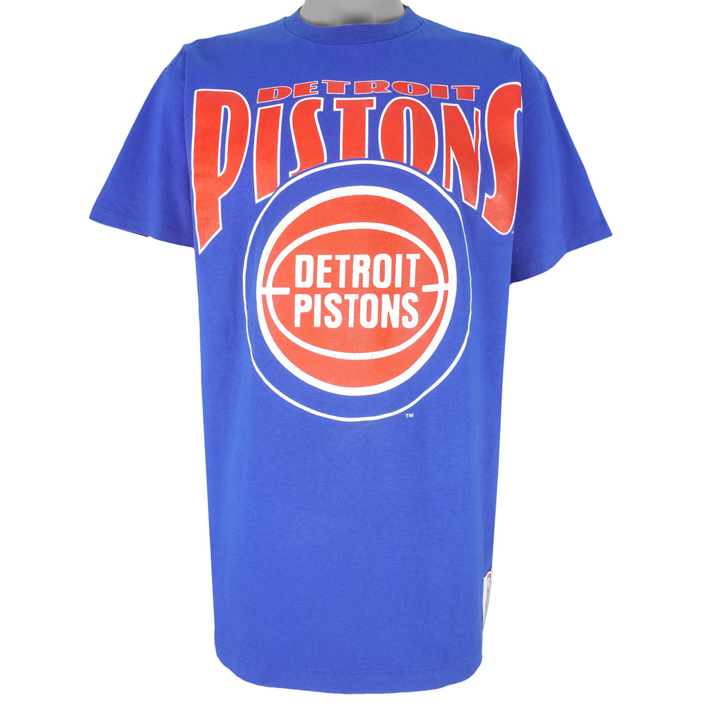 NBA (Nutmeg) - Detroit Pistons Champions T-Shirt 1990s X-Large Vintage Retro