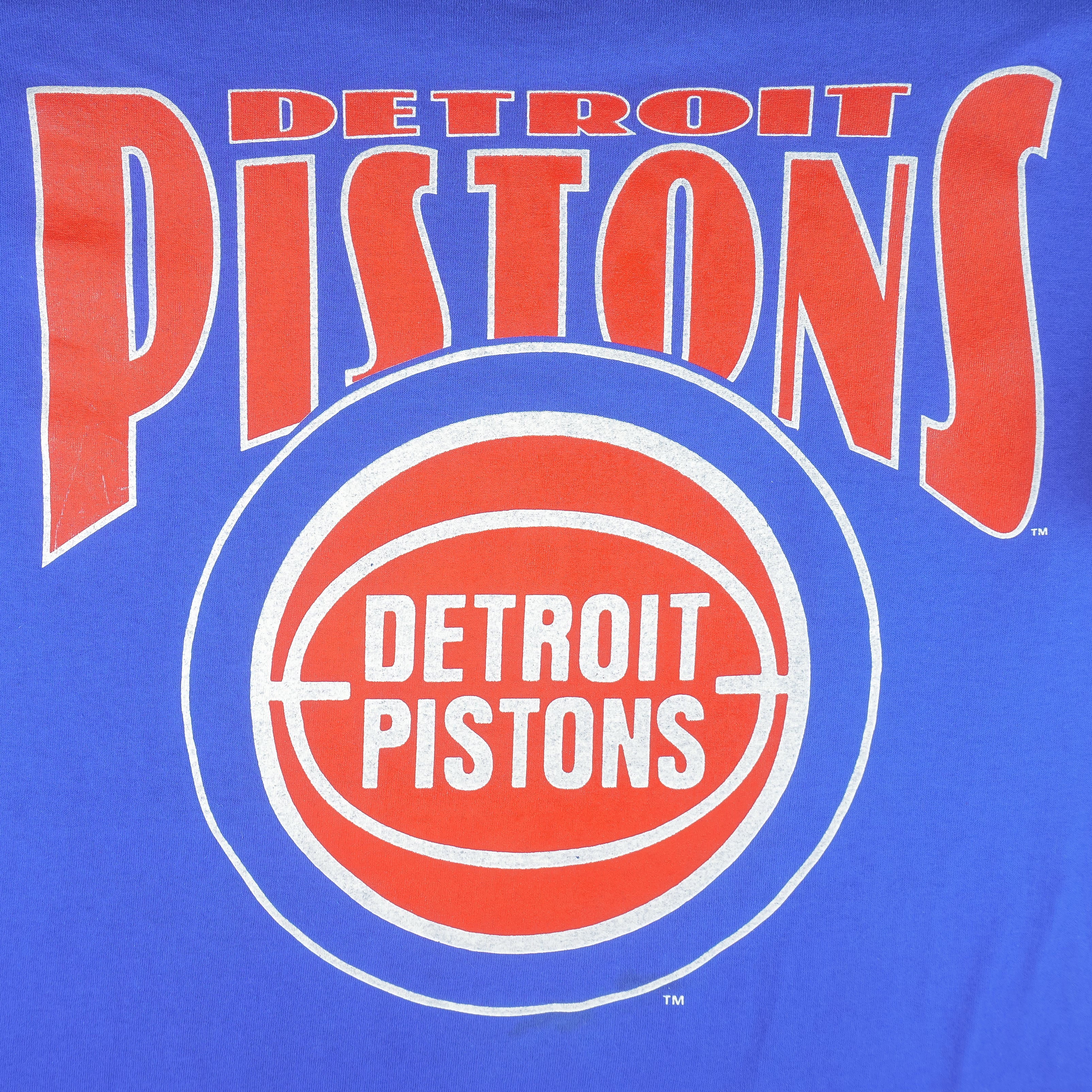 NBA (Nutmeg) - Detroit Pistons Champions T-Shirt 1990s X-Large Vintage Retro