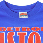 NBA (Nutmeg) - Detroit Pistons Champions T-Shirt 1990s X-Large Vintage Retro