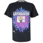 NBA (Hanes) - Cleveland Cavaliers Big Logo T-Shirt 1995 Medium Vintage Retro Basketball