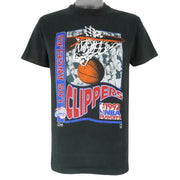 NBA (Salem) - Los Angeles Clippers Spell-Out T-Shirt 1992 Large Vintage Retro Basketball