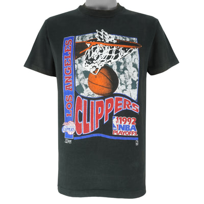 NBA (Salem) - Los Angeles Clippers Spell-Out T-Shirt 1992 Large