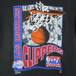 NBA (Salem) - Los Angeles Clippers Spell-Out T-Shirt 1992 Large Vintage Retro Basketball