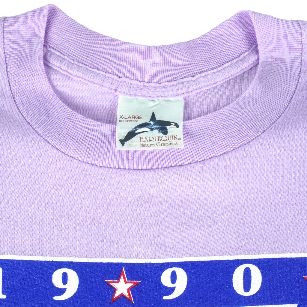 NBA (Harley Quinn) - Detroit Pistons Eastern Conference Champs T-Shirt 1990 X-Large Vintage Retro Basketball