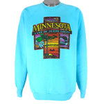 Vintage - Minnesota Land Of 10,000 Lakes Sweatshirt 1990s X-Large Vintage Retro
