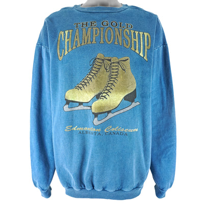 Vintage (Waves) - The Gold Championship Skate Edmonton Alberta Sweatshirt 1990s Large