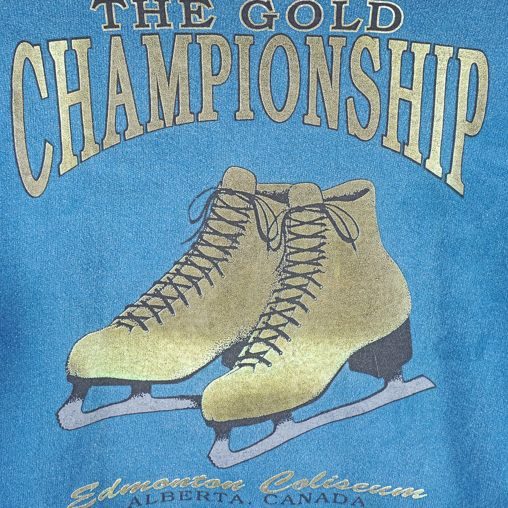 Vintage (Waves) - The Gold Championship Skate Edmonton Alberta Sweatshirt 1990s Large Vintage Retro