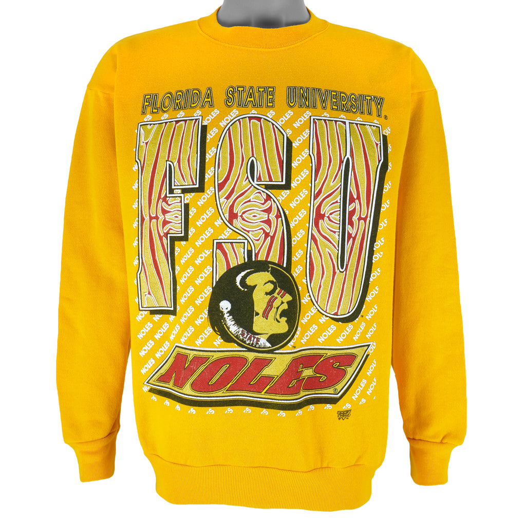 NCAA - Florida State University Seminoles Crew Neck Sweatshirt 1990s Medium Vintage Retro