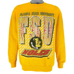 NCAA - Florida State University Seminoles Crew Neck Sweatshirt 1990s Medium Vintage Retro