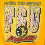 NCAA - Florida State University Seminoles Crew Neck Sweatshirt 1990s Medium Vintage Retro