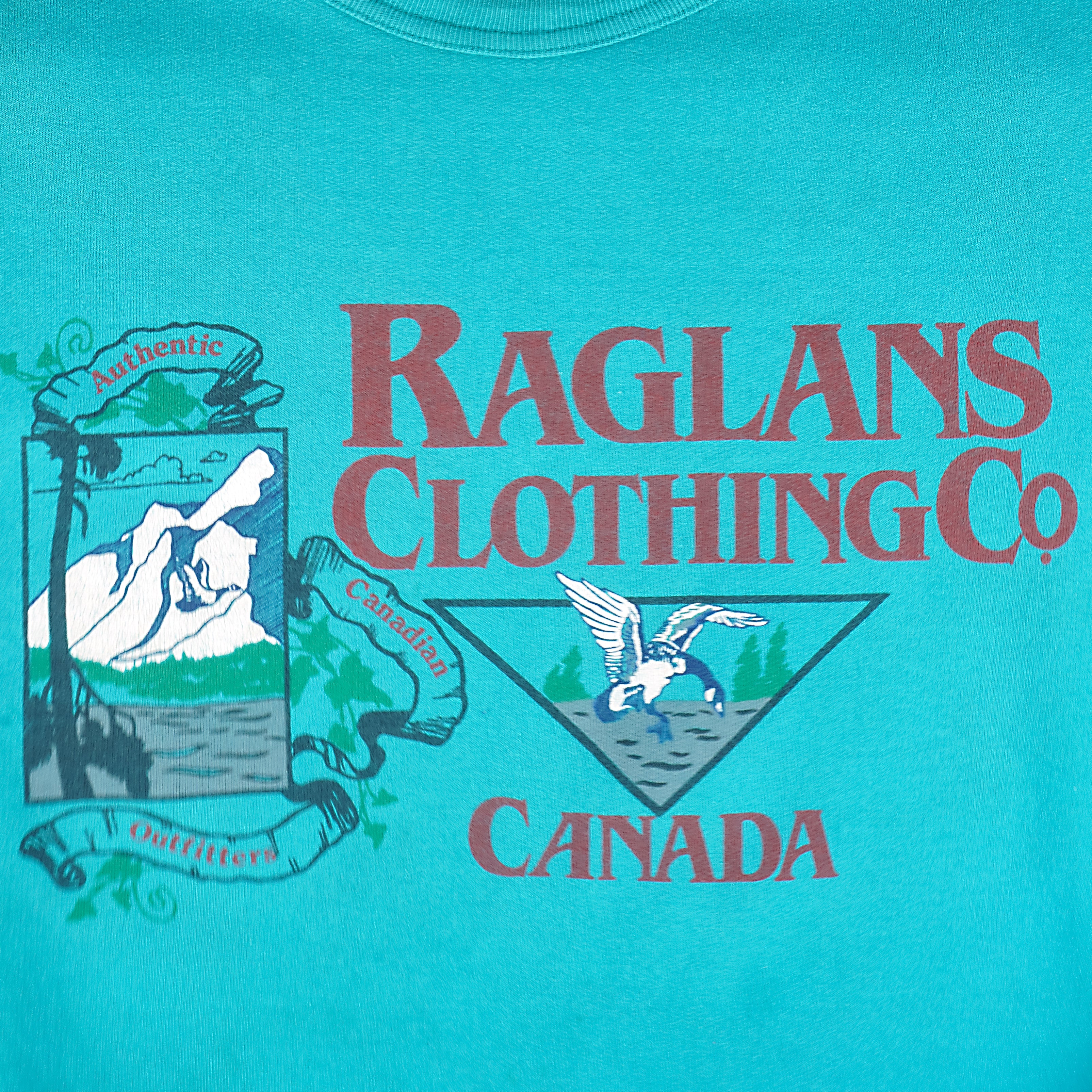 Vintage - Raglans Clothing Co. Canada Crew Neck Sweatshirt 1990s X-Large Vintage Retro