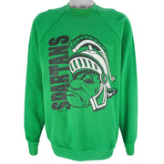 NCAA (US Sweats) - Michigan State Spartans Crew Neck Sweatshirt 1990s X-Large Vintage Retro Football College