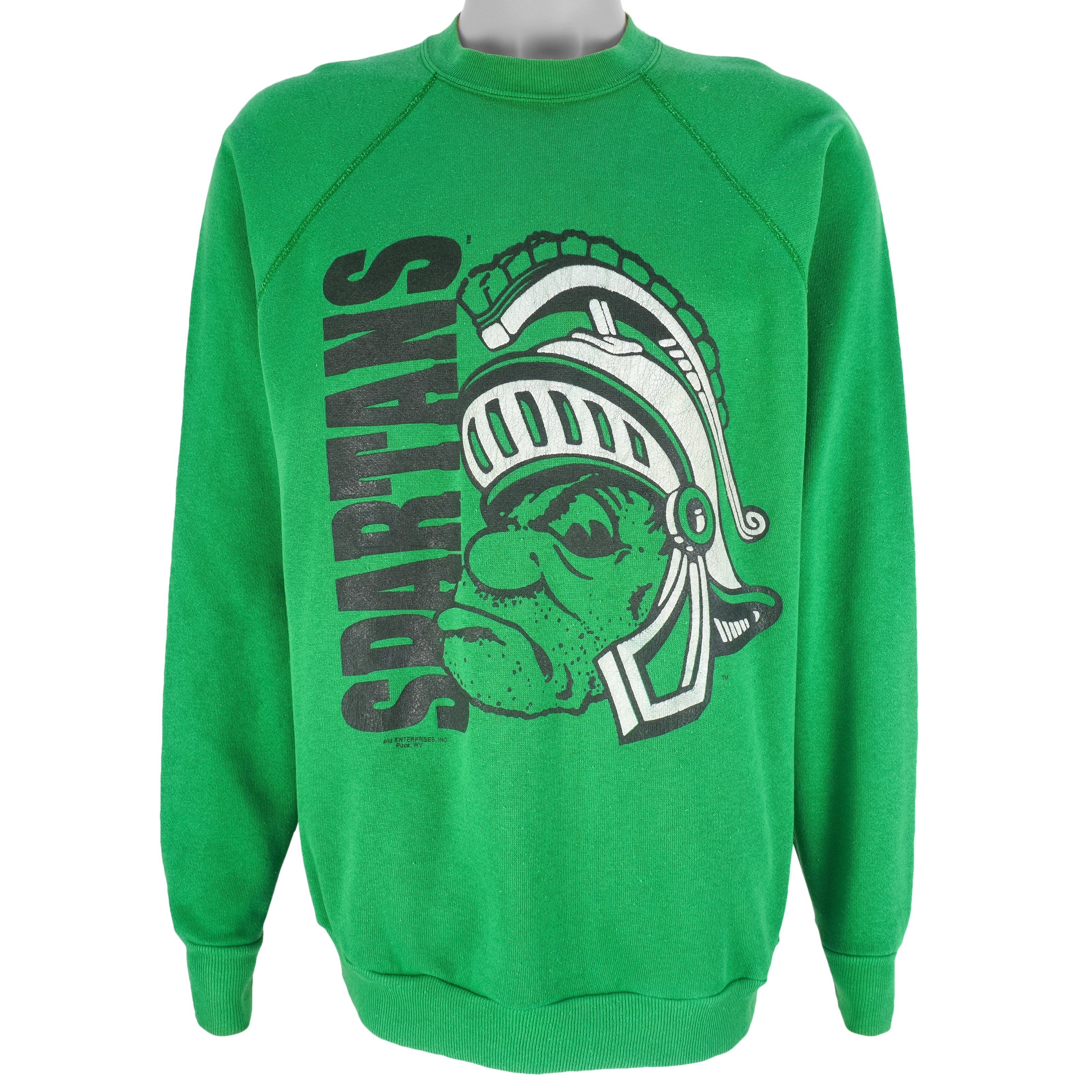 NCAA (US Sweats) - Michigan State Spartans Crew Neck Sweatshirt 1990s X-Large Vintage Retro Football College