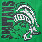 NCAA (US Sweats) - Michigan State Spartans Crew Neck Sweatshirt 1990s X-Large Vintage Retro Football College