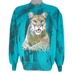 Vintage - Mountain Lion Crew Neck Sweatshirt 1990s Large