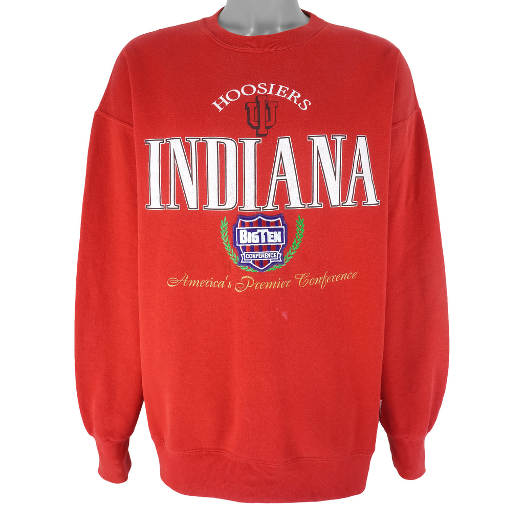 NCAA (Nutmeg) - Indiana Hoosiers Big Ten Conference Sweatshirt 1990s X-Large Vintage Retro Football College