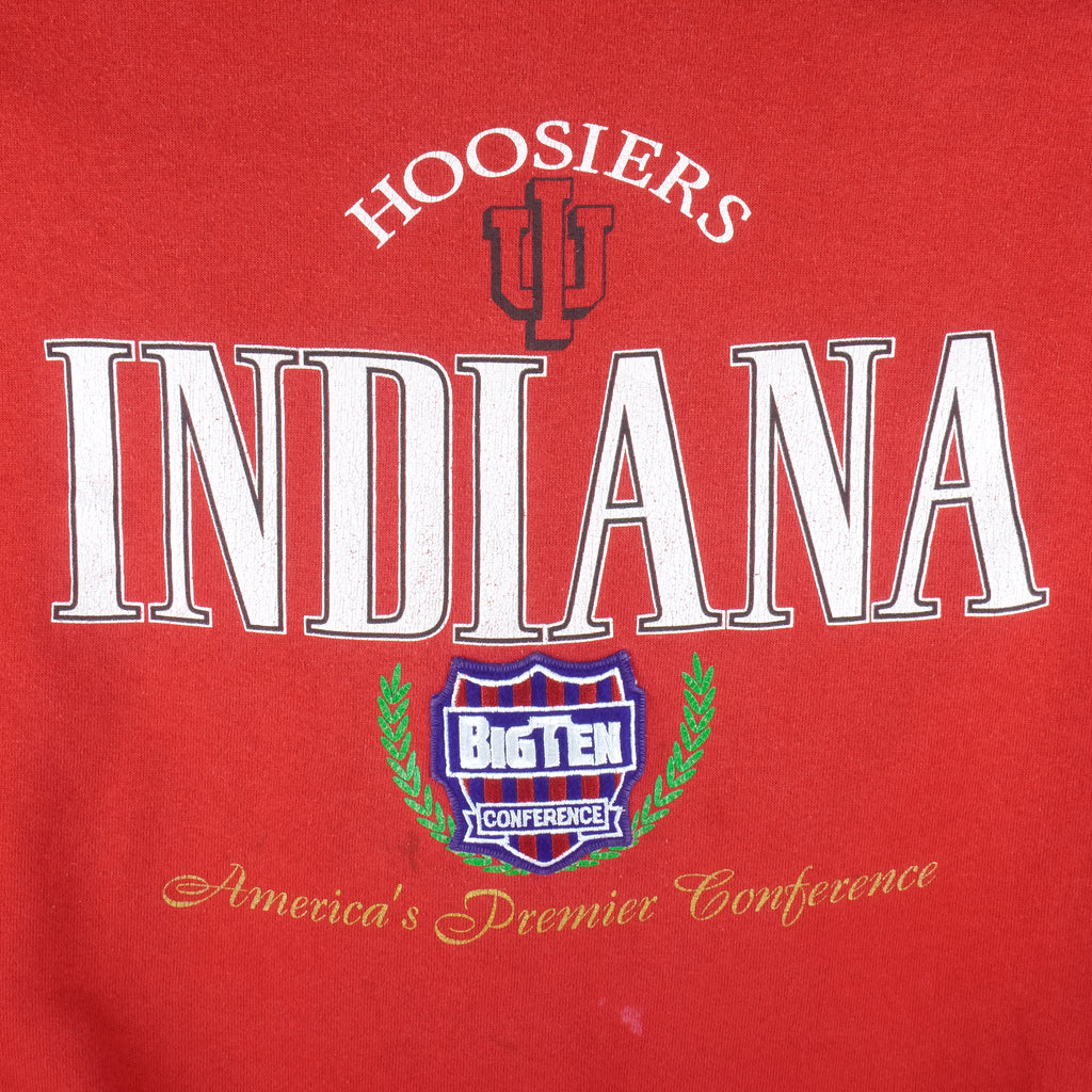 NCAA (Nutmeg) - Indiana Hoosiers Big Ten Conference Sweatshirt 1990s X-Large Vintage Retro Football College