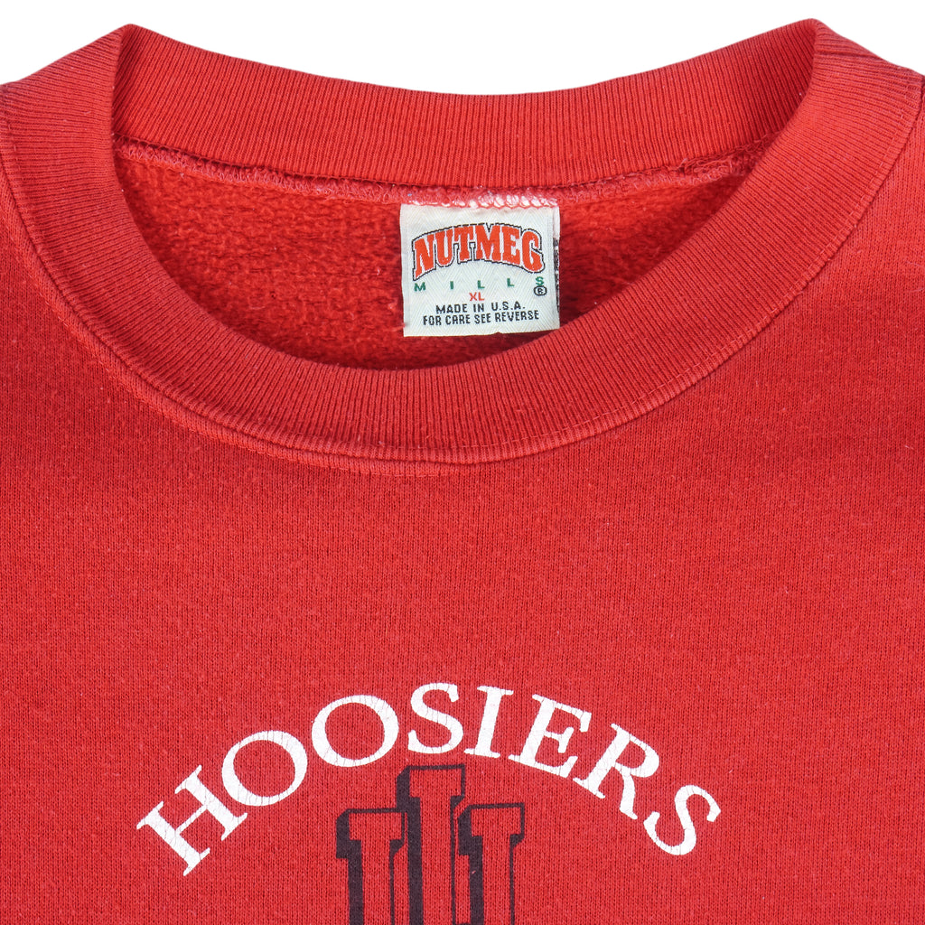 NCAA (Nutmeg) - Indiana Hoosiers Big Ten Conference Sweatshirt 1990s X-Large Vintage Retro Football College