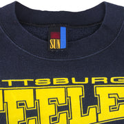 NFL (Sun) - Pittsburgh Steelers X Looney Tunes Crew Neck Sweatshirt 1994 X-Large Vintage Retro Football