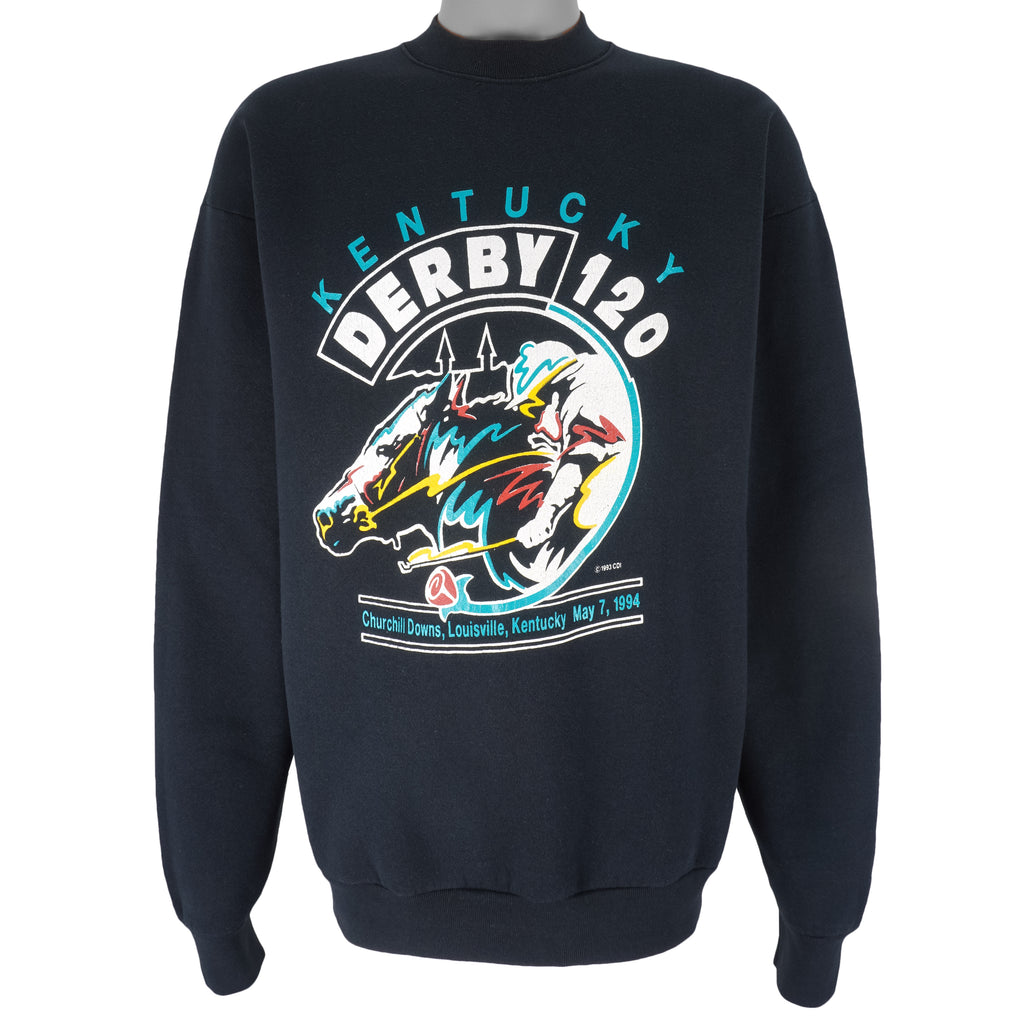Vintage - Kentucky Derby 120 Crew Neck Sweatshirt 1994 X-Large Vintage Retro