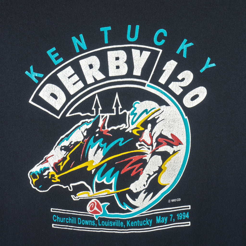 Vintage - Kentucky Derby 120 Crew Neck Sweatshirt 1994 X-Large Vintage Retro