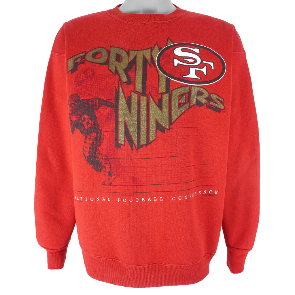 NFL (Tultex) - San Francisco 49ers Crew Neck Sweatshirt 1993 Large Vintage Retro Football