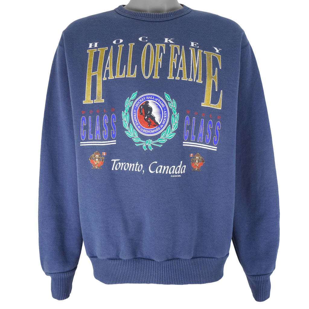 Vintage (Waves) - Hockey Hall Of Fame World Class Canada Sweatshirt 1990s Large Vintage Retro