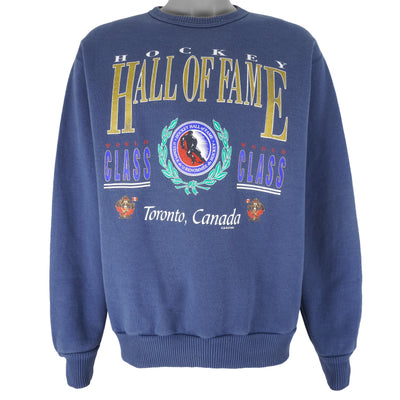 Vintage (Waves) - Hockey Hall Of Fame World Class Canada Sweatshirt 1990s Large