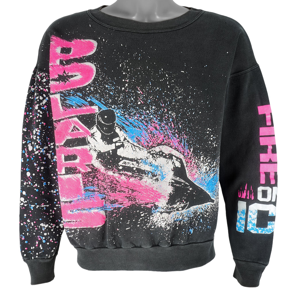 Vintage (BSI) - Genuine Polaris Fire On Ice Crew Neck Sweatshirt 1990s Small Vintage Retro