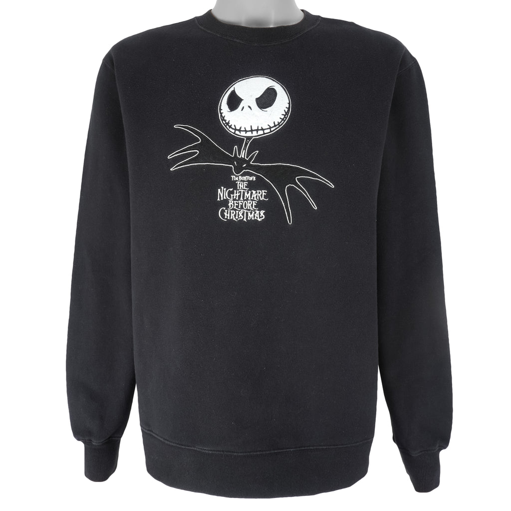 Disney - Tim Burton's The Nightmare Before Christmas Sweatshirt 1990s Large Vintage Retro