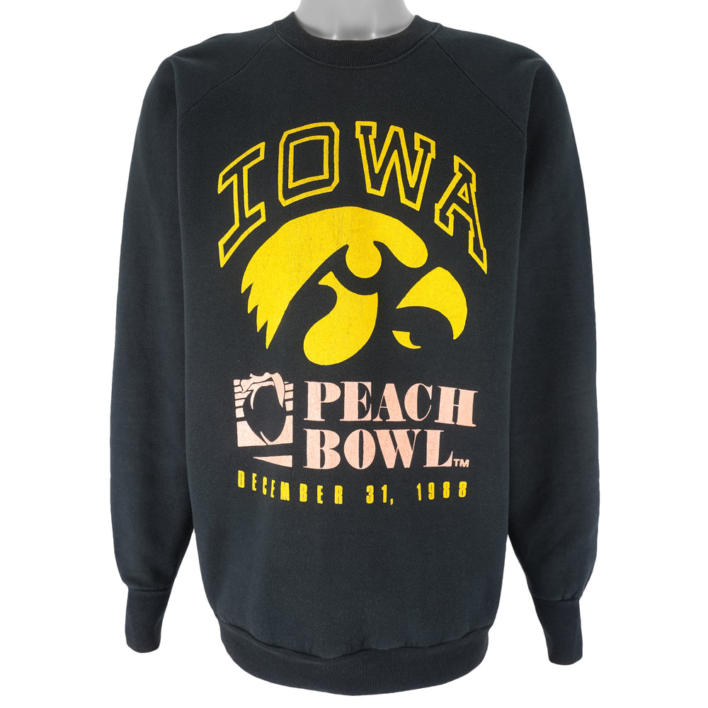 NCAA - Iowa Hawkeyes Peach Bowl Crew Neck Sweatshirt 1988 Large Vintage Retro Football College