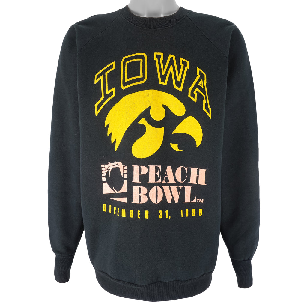 NCAA - Iowa Hawkeyes Peach Bowl Crew Neck Sweatshirt 1988 Large Vintage Retro Football College