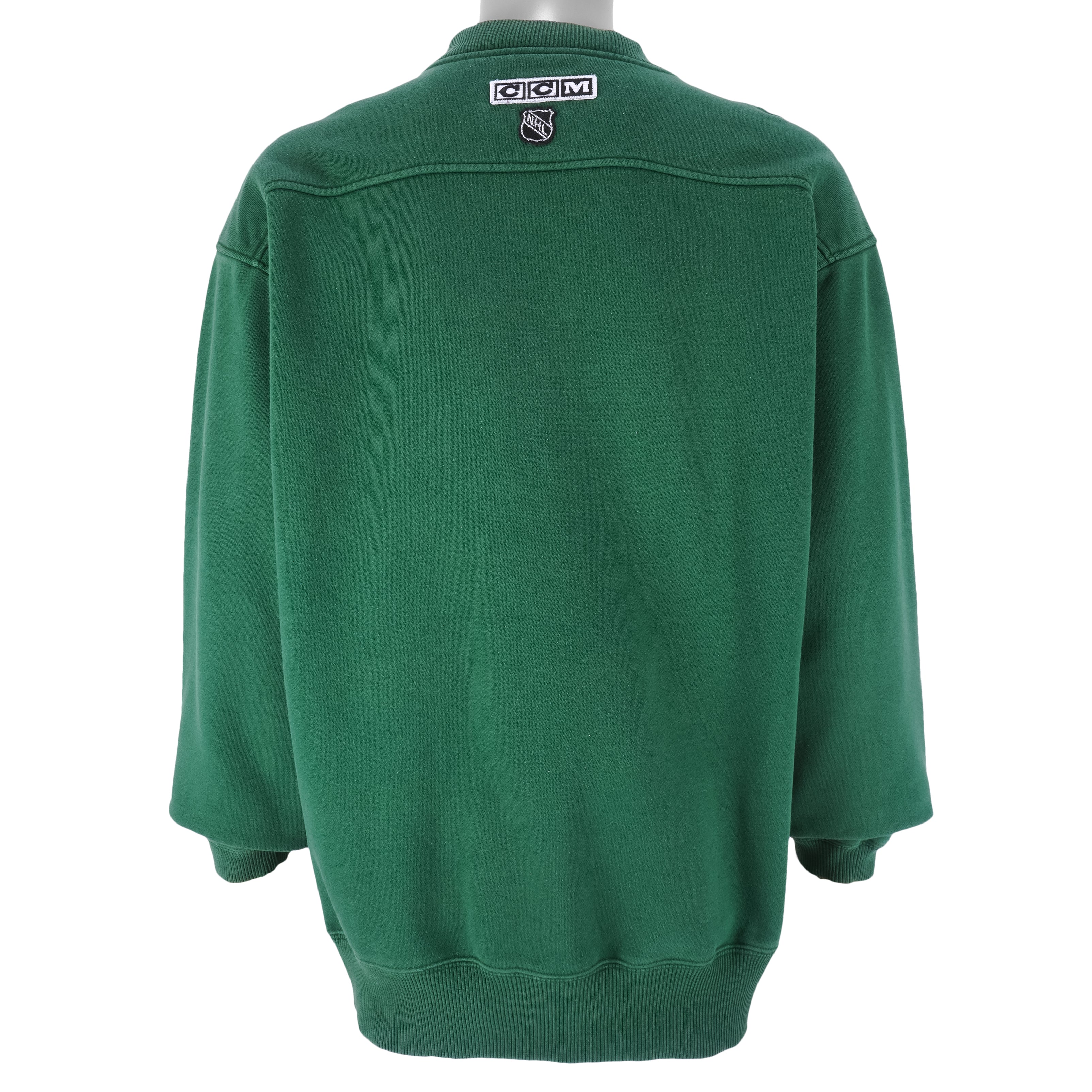 NHL (CCM) - Minnesota Wild Embroidered Sweatshirt 1990s X-Large Vintage Retro Hockey