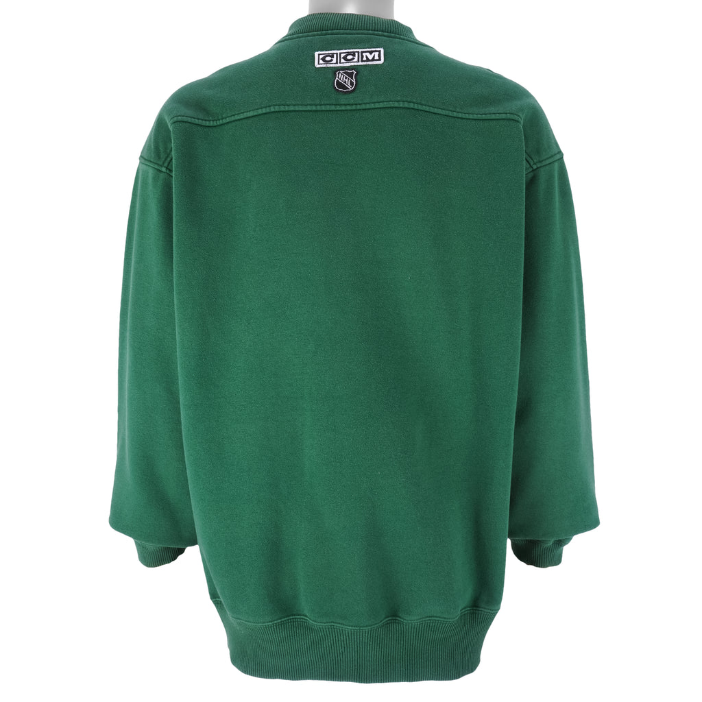 NHL (CCM) - Minnesota Wild Embroidered Sweatshirt 1990s X-Large Vintage Retro Hockey