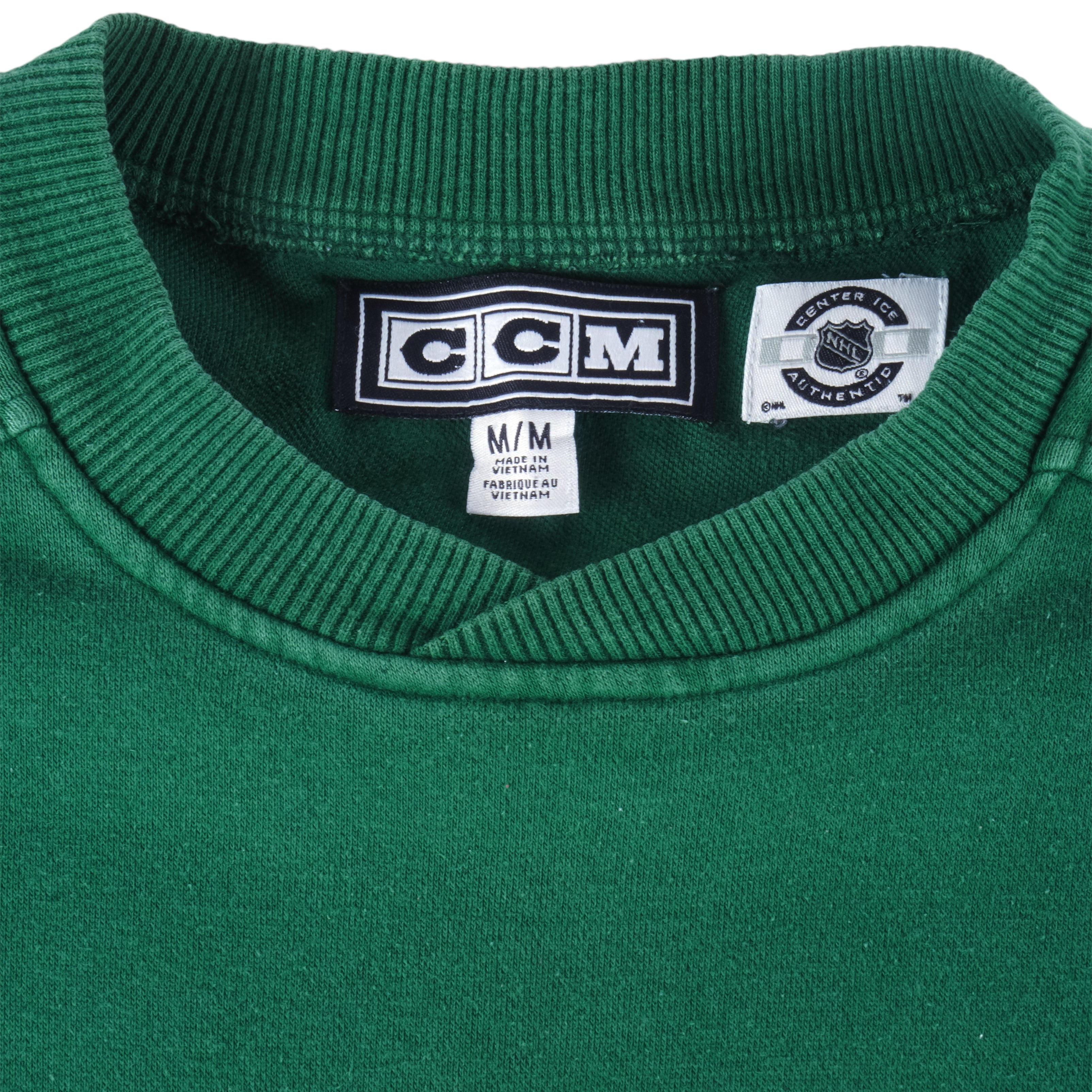 NHL (CCM) - Minnesota Wild Embroidered Sweatshirt 1990s X-Large Vintage Retro Hockey