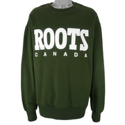 Vintage - Roots Canada Athletics Crew Neck Sweatshirt 1990s XX-Large Vintage Retro